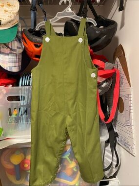 Healthtex Vintage Toddler Olive Green John John Overalls